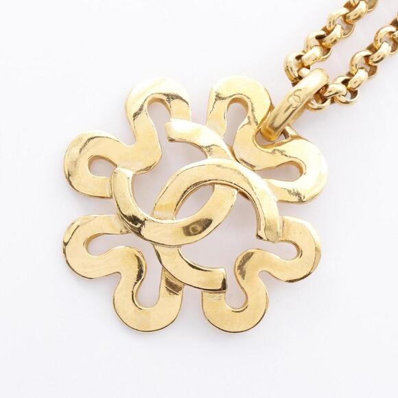 CHANEL Gold Logo Necklace - Picture 1 of 7